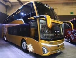 Kendaraan Bus Premium Double Decker Mercy 0500 RSD 2445 Rilis di GIIAS 2024
